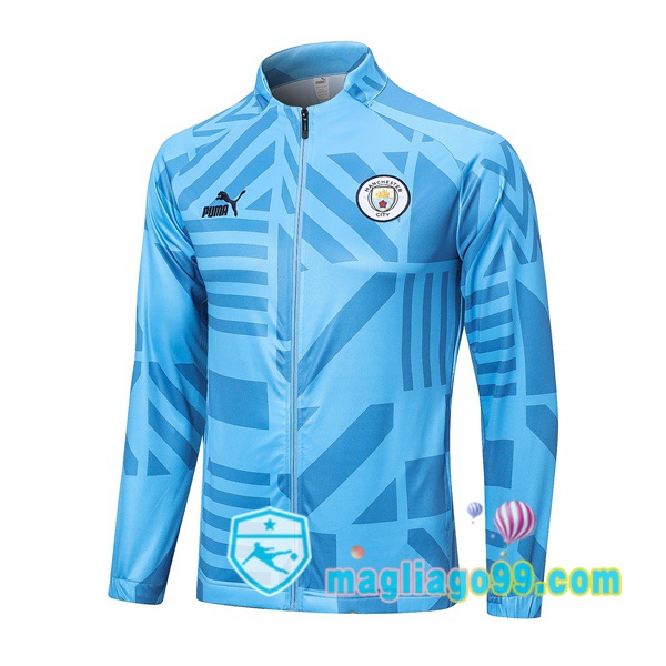 Magliago - Passione Maglie Thai Affidabili Basso Costo Online Shop | Giacca Da Allenamento Manchester City Blu 2022/2023