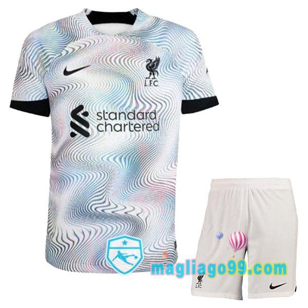 Magliago - Passione Maglie Thai Affidabili Basso Costo Online Shop | Maglia FC Liverpool Bambino Seconda Bianco 2022/2023