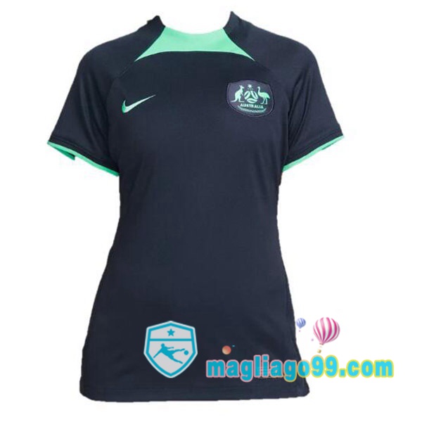 Magliago - Passione Maglie Thai Affidabili Basso Costo Online Shop | Maglia Australia Donna Seconda Nero 2022/2023