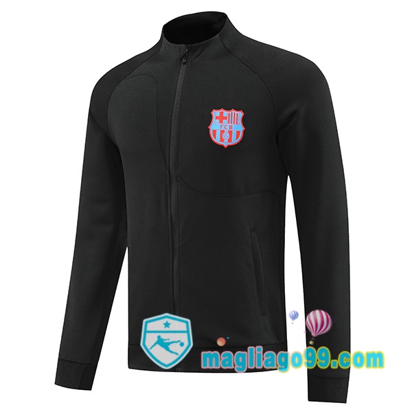 Magliago - Passione Maglie Thai Affidabili Basso Costo Online Shop | Giacca Da Allenamento FC Barcellona Nero 2022/2023