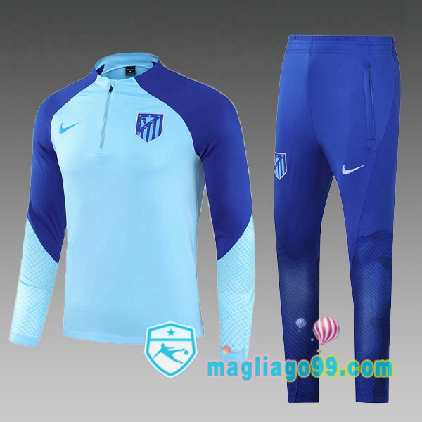 Magliago - Passione Maglie Thai Affidabili Basso Costo Online Shop | Tuta da Allenamento Atletico Madrid Bambino Blu 2022/2023