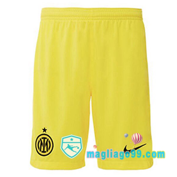 Magliago - Passione Maglie Thai Affidabili Basso Costo Online Shop | Pantalonici Da Calcio Inter Milan Terza Giallo 2022/2023