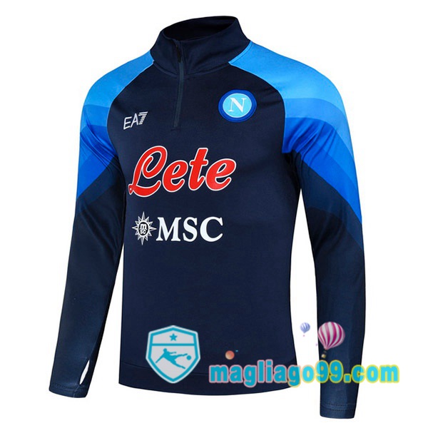 Magliago - Passione Maglie Thai Affidabili Basso Costo Online Shop | Felpe Allenamento SSC Napoli Blu 2022/2023