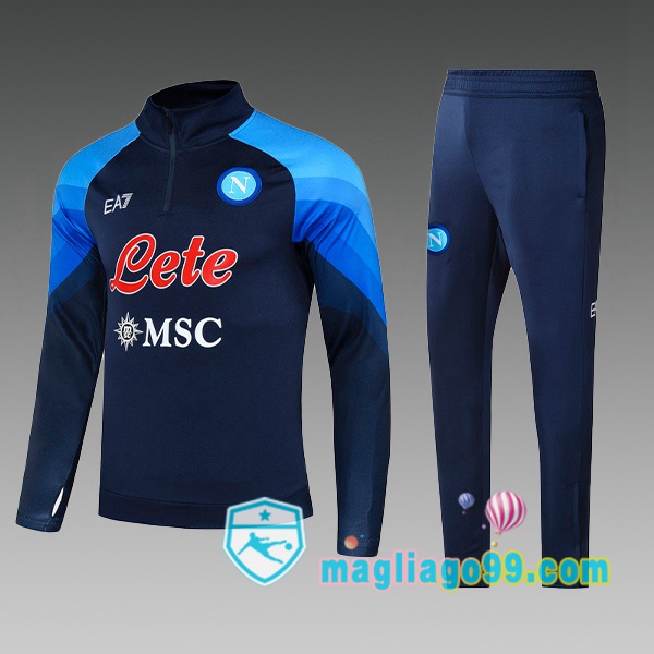 Magliago - Passione Maglie Thai Affidabili Basso Costo Online Shop | Tuta da Allenamento SSC Napoli Bambino Blu 2022/2023