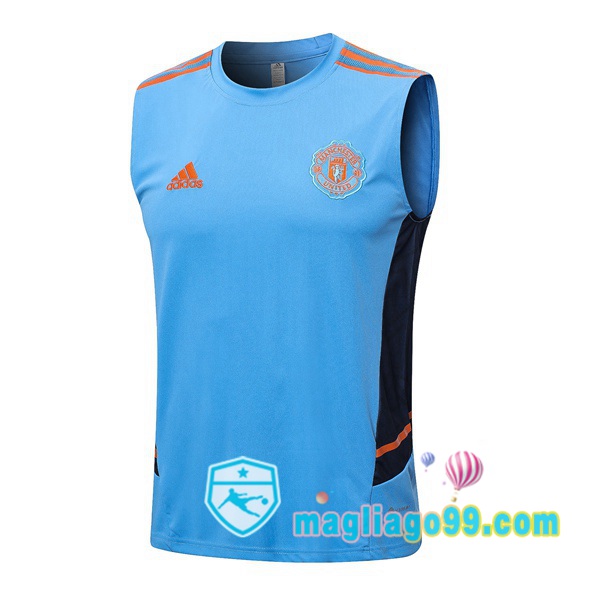 Magliago - Passione Maglie Thai Affidabili Basso Costo Online Shop | Gilet Calcio Manchester United Blu 2022/2023