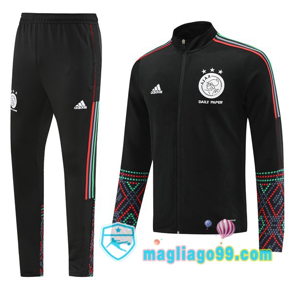 Magliago - Passione Maglie Thai Affidabili Basso Costo Online Shop | Giacca Da Allenamento AFC Ajax Nero 2022/2023