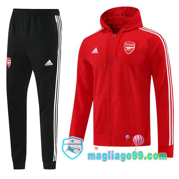Magliago - Passione Maglie Thai Affidabili Basso Costo Online Shop | Giacca Con Cappuccio Arsenal Rosso 2022/2023