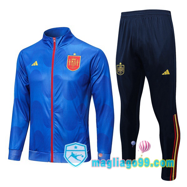 Magliago - Passione Maglie Thai Affidabili Basso Costo Online Shop | Giacca Da Allenamento Spagna Blu 2022/2023