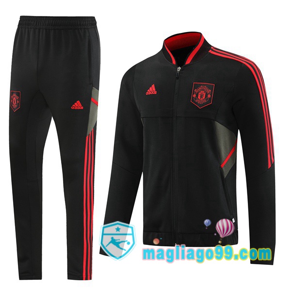 Magliago - Passione Maglie Thai Affidabili Basso Costo Online Shop | Giacca Da Allenamento Manchester United Nero 2022/2023
