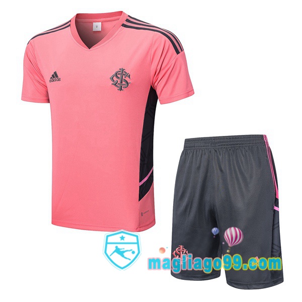 Magliago - Passione Maglie Thai Affidabili Basso Costo Online Shop | Tuta Maglie Allenamento SC Internacional + Shorts Rosa 2022/2023