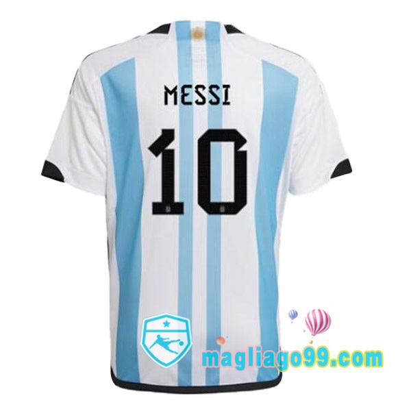 Magliago - Passione Maglie Thai Affidabili Basso Costo Online Shop | Nazionale Maglia Calcio Argentina (MESSI 10) Prima Blu Bianco 2022/2023