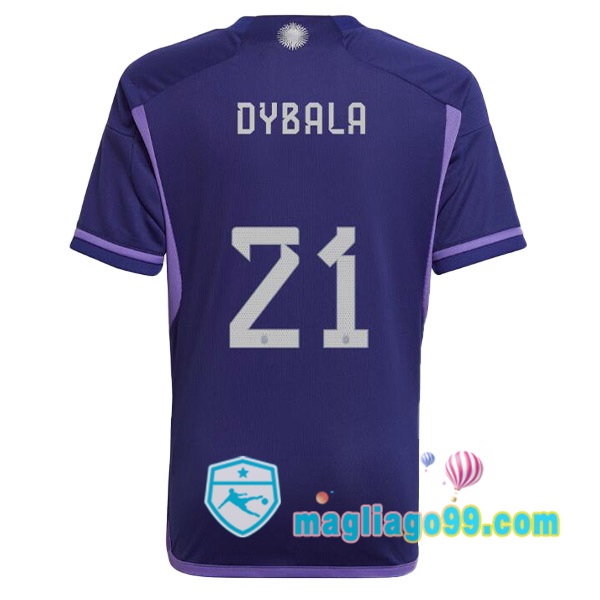 Magliago - Passione Maglie Thai Affidabili Basso Costo Online Shop | Nazionale Maglia Calcio Argentina (DYBALA 21) Seconda Porpora 2022/2023