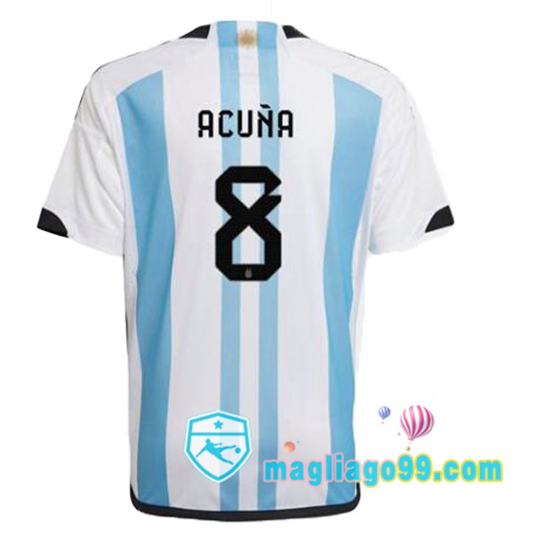 Magliago - Passione Maglie Thai Affidabili Basso Costo Online Shop | Nazionale Maglia Calcio Argentina (ACUÑA 8) Prima Blu Bianco 2022/2023