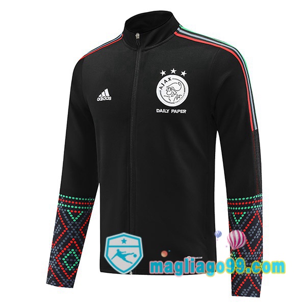 Magliago - Passione Maglie Thai Affidabili Basso Costo Online Shop | Giacca Da Allenamento AFC Ajax Nero 2022/2023