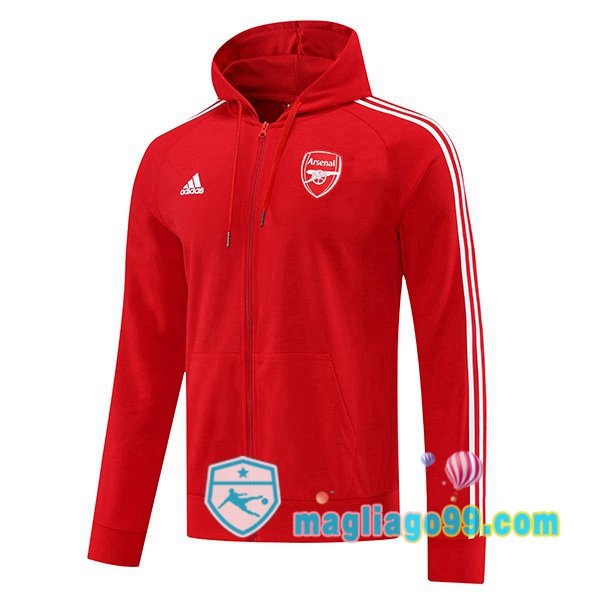 Magliago - Passione Maglie Thai Affidabili Basso Costo Online Shop | Giacca Con Cappuccio Arsenal Rosso 2022/2023