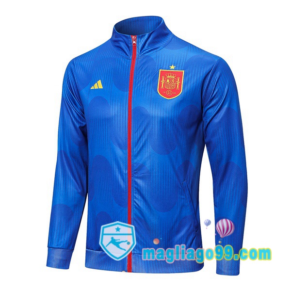 Magliago - Passione Maglie Thai Affidabili Basso Costo Online Shop | Giacca Da Allenamento Spagna Blu 2022/2023