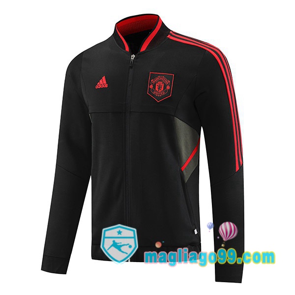Magliago - Passione Maglie Thai Affidabili Basso Costo Online Shop | Giacca Da Allenamento Manchester United Nero 2022/2023