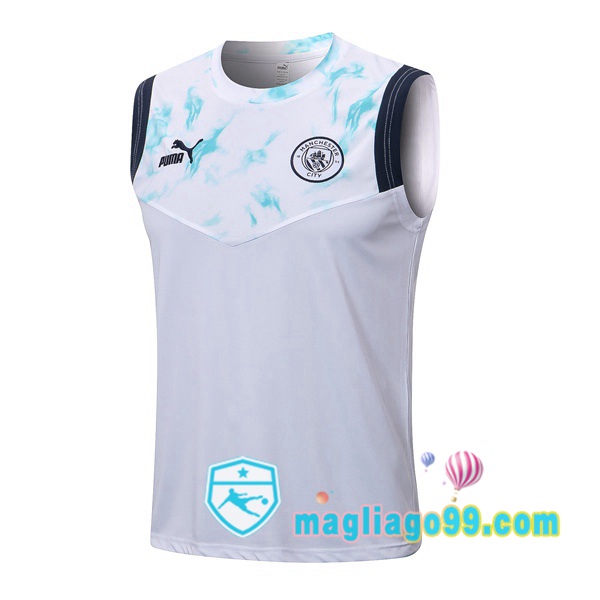 Magliago - Passione Maglie Thai Affidabili Basso Costo Online Shop | Gilet Calcio Manchester City Bianco 2022/2023