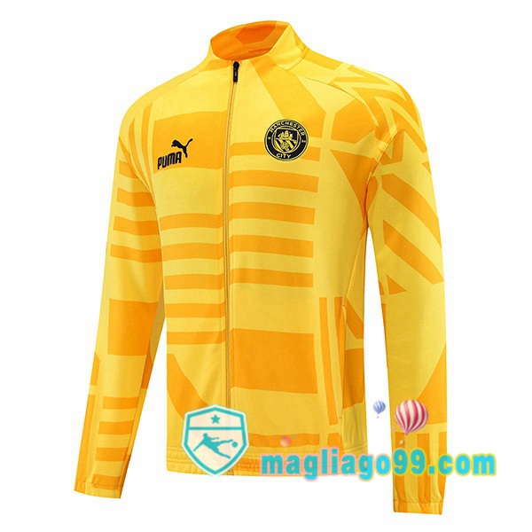 Magliago - Passione Maglie Thai Affidabili Basso Costo Online Shop | Giacca Da Allenamento Manchester City Giallo 2022/2023
