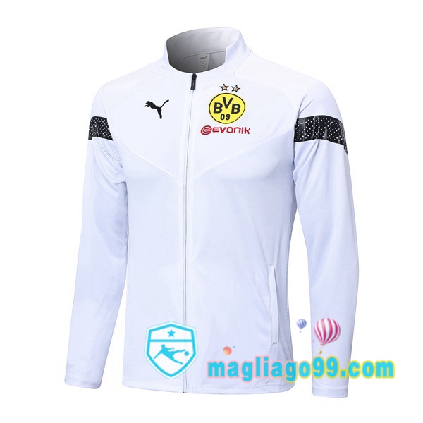 Magliago - Passione Maglie Thai Affidabili Basso Costo Online Shop | Giacca Da Allenamento Dortmund BVB Bianco 2022/2023