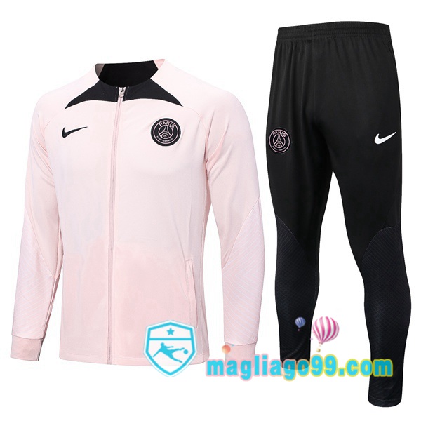 Magliago - Passione Maglie Thai Affidabili Basso Costo Online Shop | Giacca Da Allenamento Paris PSG Rosa 2022/2023