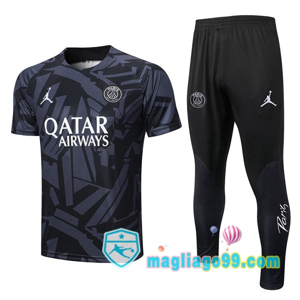 Magliago - Passione Maglie Thai Affidabili Basso Costo Online Shop | Tuta Maglie Allenamento Paris PSG + Pantaloni Nero 2022/2023