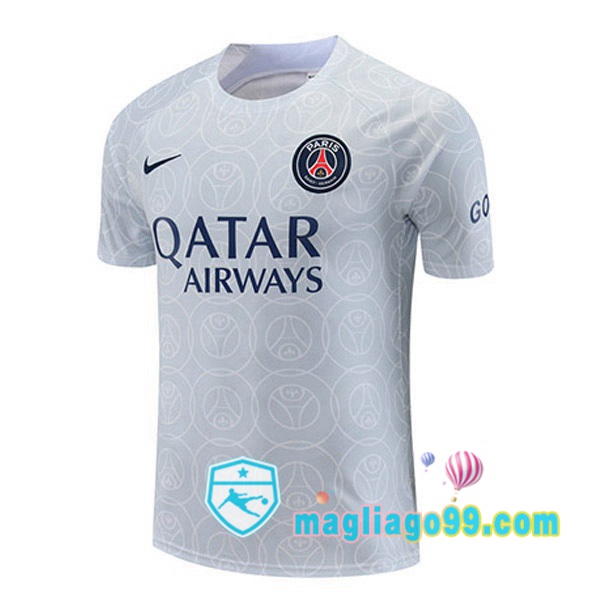 Magliago - Passione Maglie Thai Affidabili Basso Costo Online Shop | Tuta Maglie Allenamento Paris PSG Grigio 2022/2023