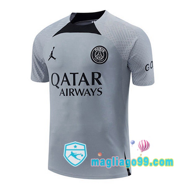 Magliago - Passione Maglie Thai Affidabili Basso Costo Online Shop | Tuta Maglie Allenamento Paris PSG Grigio 2022/2023