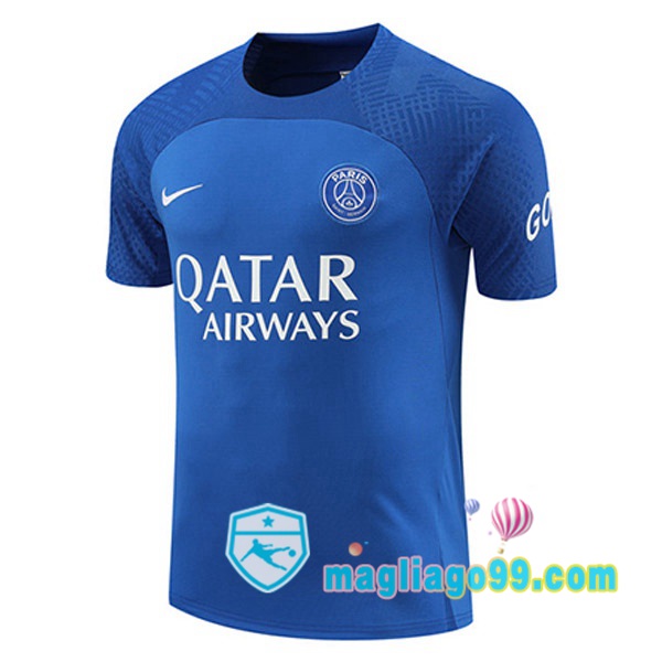 Magliago - Passione Maglie Thai Affidabili Basso Costo Online Shop | Tuta Maglie Allenamento Paris PSG Blu 2022/2023