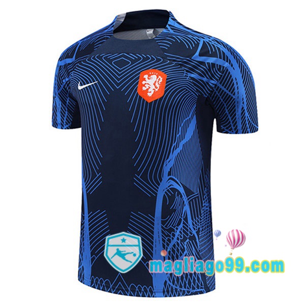 Magliago - Passione Maglie Thai Affidabili Basso Costo Online Shop | Tuta Maglie Allenamento Paesi Bassi Blu Royal 2022/2023