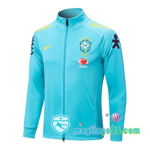Magliago - Passione Maglie Thai Affidabili Basso Costo Online Shop | Giacca Da Allenamento Brasile Blu 2022/2023