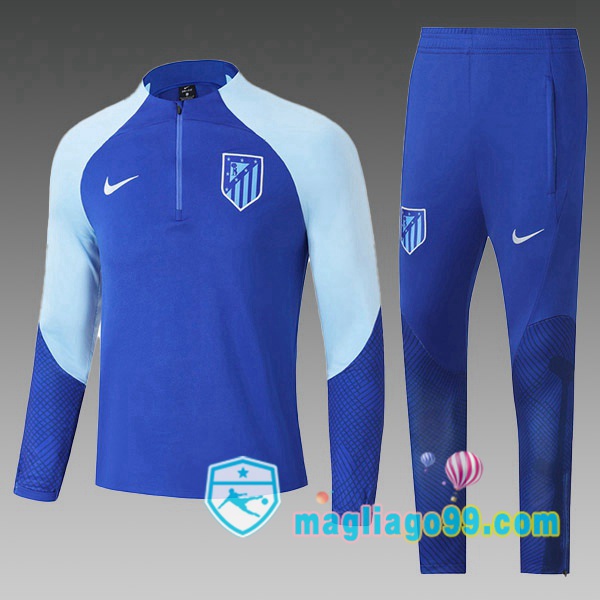 Magliago - Passione Maglie Thai Affidabili Basso Costo Online Shop | Tuta da Allenamento Atletico Madrid Bambino Blu 2022/2023
