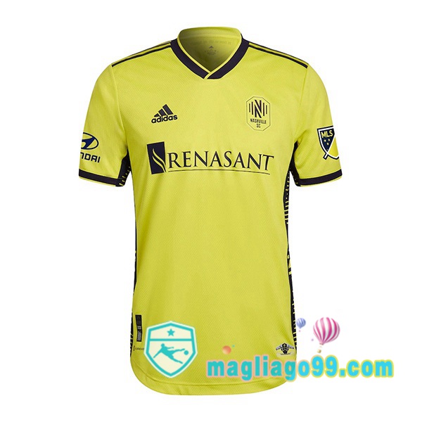 Magliago - Passione Maglie Thai Affidabili Basso Costo Online Shop | Maglia Calcio Nashville SC Prima Giallo 2022