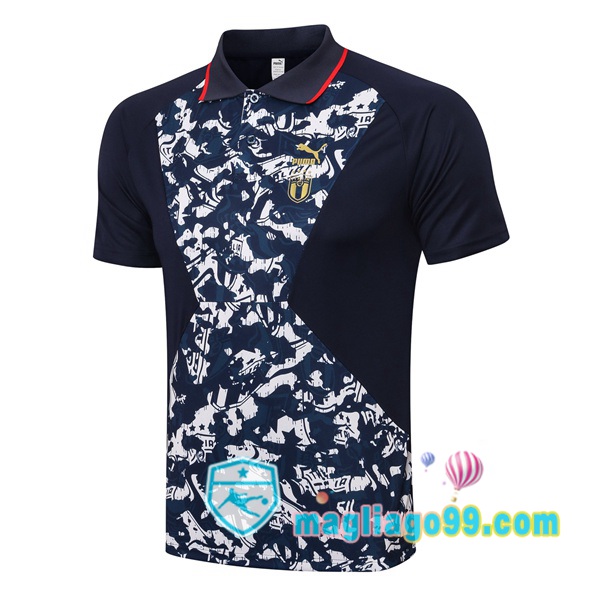 Magliago - Passione Maglie Thai Affidabili Basso Costo Online Shop | Italia Polo Maglia Uomo Blu Nero 2021/2022
