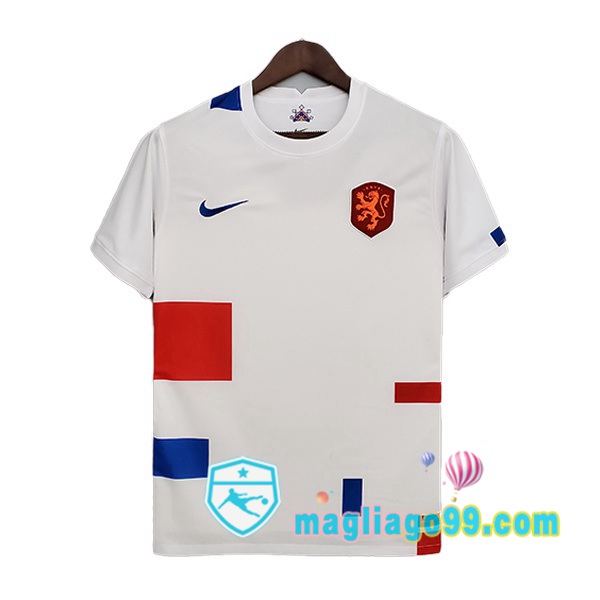 Magliago - Passione Maglie Thai Affidabili Basso Costo Online Shop | Nazionale Maglia Calcio Paesi Bassi Seconda Bianco Versione Trapelata Coppa del Mondo 2022
