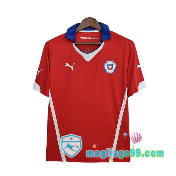 Magliago - Passione Maglie Thai Affidabili Basso Costo Online Shop | 2014 Cile Retro Prima Maglia Storica Rosso