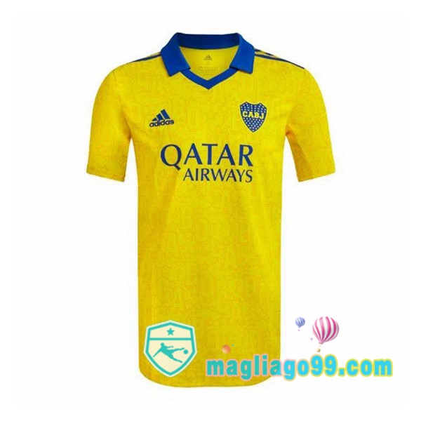 Magliago - Passione Maglie Thai Affidabili Basso Costo Online Shop | Maglia Calcio Boca Juniors Terza Giallo 2022/2023