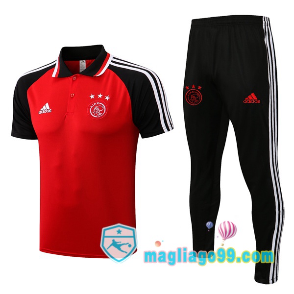 Magliago - Passione Maglie Thai Affidabili Basso Costo Online Shop | AFC Ajax + Pantaloni Rosso 2021/2022