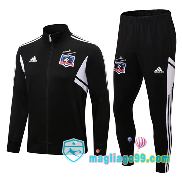Magliago - Passione Maglie Thai Affidabili Basso Costo Online Shop | Giacca Da Allenamento Colo-Colo Nero 2022/2023