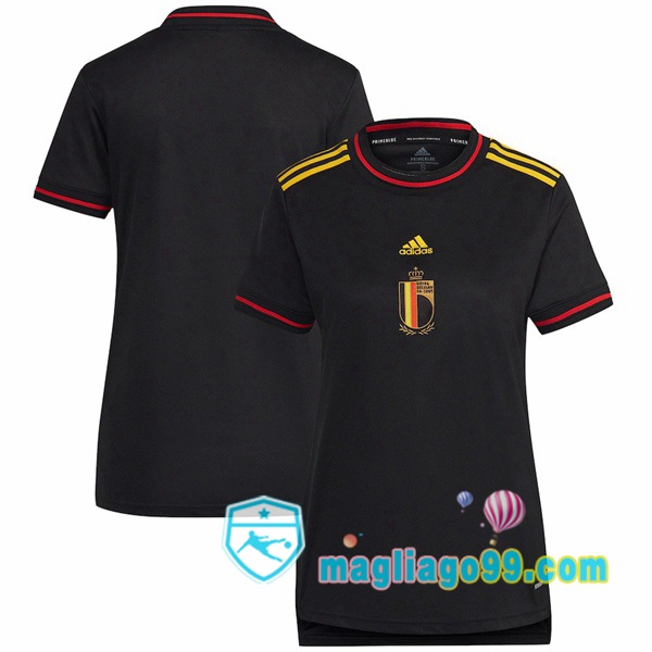 Magliago - Passione Maglie Thai Affidabili Basso Costo Online Shop | Nazionale Maglia Calcio Belgio Donna Prima Nero Europeo Femminile 2022