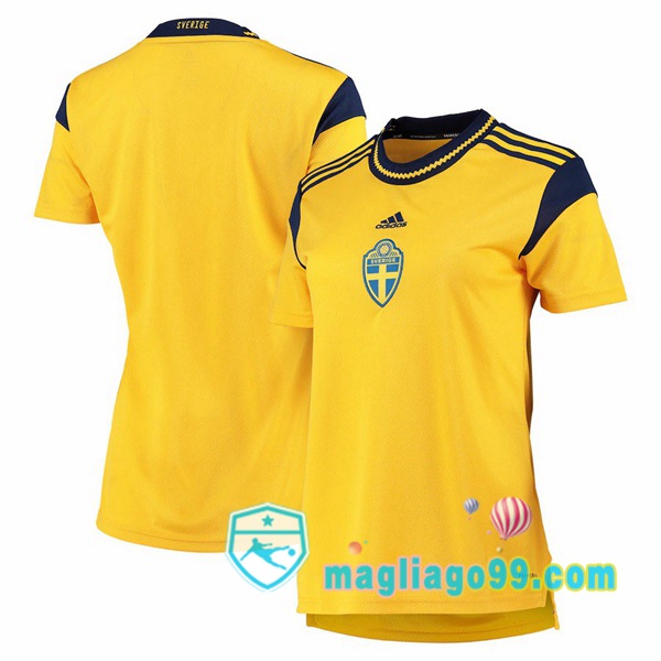 Magliago - Passione Maglie Thai Affidabili Basso Costo Online Shop | Nazionale Maglia Calcio Svezia Donna Prima Giallo Europeo Femminile 2022