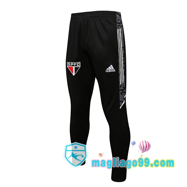 Magliago - Passione Maglie Thai Affidabili Basso Costo Online Shop | Pantaloni Da Allenamento Sao Paulo FC Nero 2022/2023
