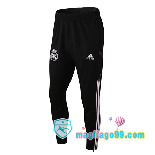 Magliago - Passione Maglie Thai Affidabili Basso Costo Online Shop | Pantaloni Da Allenamento Real Madrid Nero 2022/2023