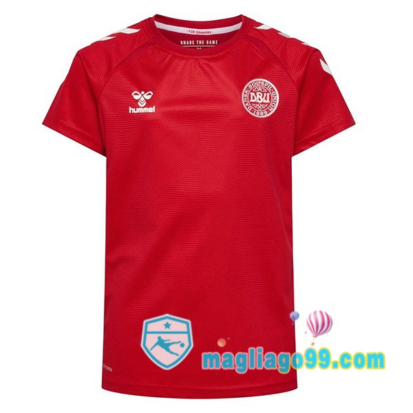Magliago - Passione Maglie Thai Affidabili Basso Costo Online Shop | Nazionale Maglia Calcio Danimarca Donna Prima Rosso Europeo Femminile 2022