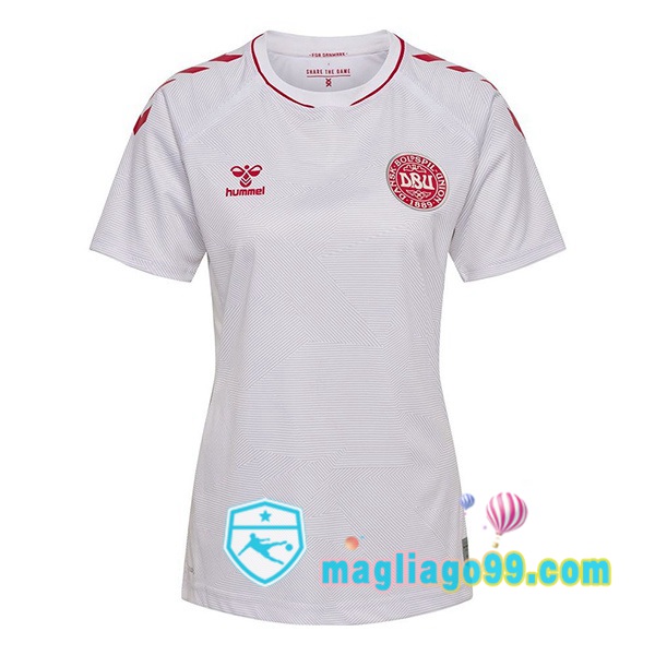 Magliago - Passione Maglie Thai Affidabili Basso Costo Online Shop | Nazionale Maglia Calcio Danimarca Donna Seconda Bianco Europeo Femminile 2022