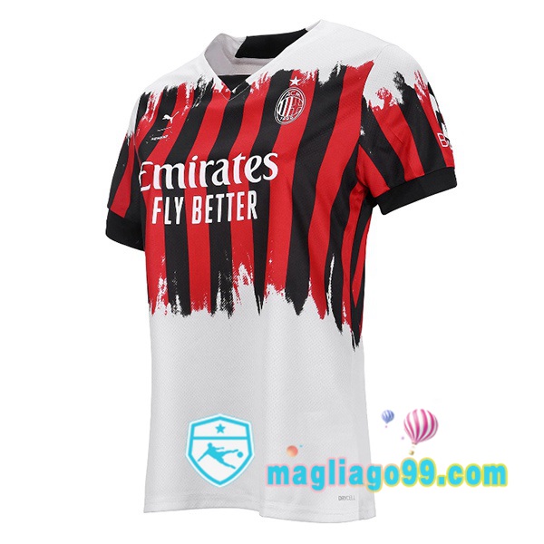 Magliago - Passione Maglie Thai Affidabili Basso Costo Online Shop | Maglia Calcio AC Milan Donna Quattro Rosso Bianco 2021/2022