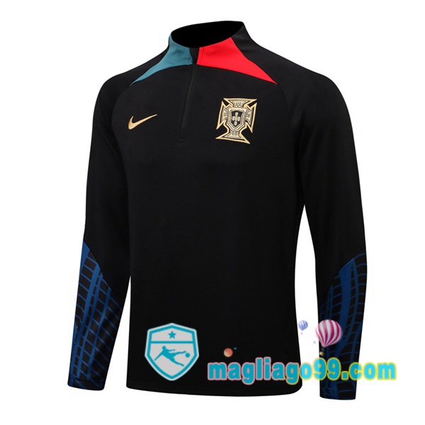 Magliago - Passione Maglie Thai Affidabili Basso Costo Online Shop | Felpe Allenamento Portogallo Nero 2022/2023