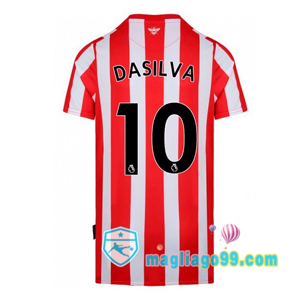 Magliago - Passione Maglie Thai Affidabili Basso Costo Online Shop | Maglia Calcio Brentford FC (DASILVA 10) Prima Rosso Bianco 2022/2023