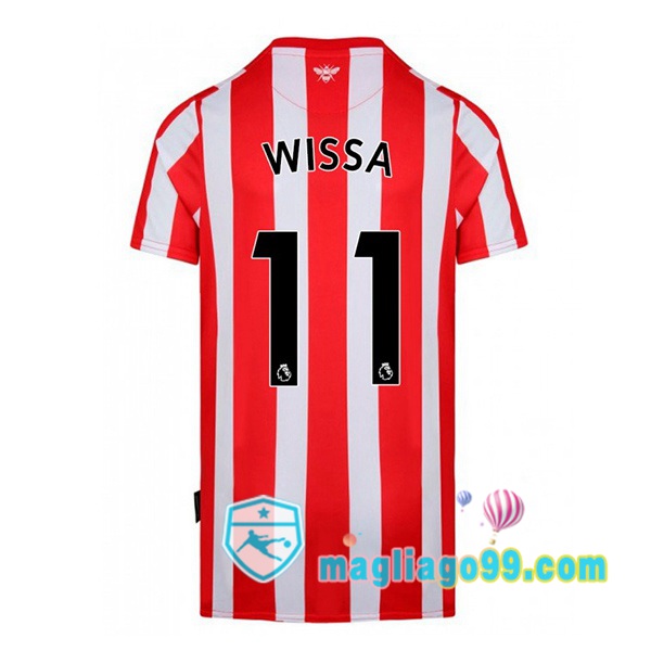 Magliago - Passione Maglie Thai Affidabili Basso Costo Online Shop | Maglia Calcio Brentford FC (WISSA 11) Prima Rosso Bianco 2022/2023