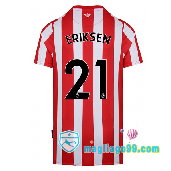 Magliago - Passione Maglie Thai Affidabili Basso Costo Online Shop | Maglia Calcio Brentford FC (ERIKSEN 21) Prima Rosso Bianco 2022/2023